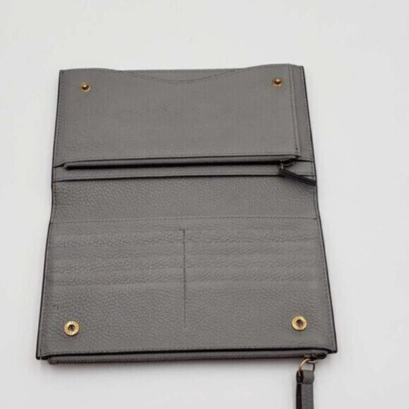 GUCCI Pink&Grey W/P Leather Clutch, Organizer Wallet 160-082625 - Picture 8 of 14